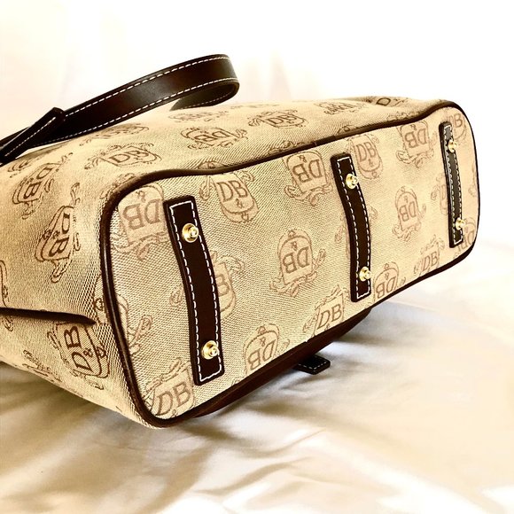 Authentic Dooney & Bourke Donegal Collection Satchel Tote Bag 2 Accessories - Picture 10 of 14